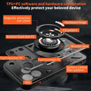 For iPhone 17 Armor Rotating Holder MagSafe Phone Case