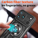 For iPhone 17 Armor Rotating Holder MagSafe Phone Case