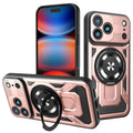 For iPhone 17 Pro Max Armor Rotating Holder MagSafe Phone Case