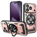 For iPhone 17 Pro Armor Rotating Holder MagSafe Phone Case