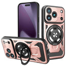 For iPhone 17 Armor Rotating Holder MagSafe Phone Case