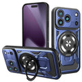 For iPhone 17 Pro Armor Rotating Holder MagSafe Phone Case