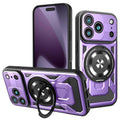 For iPhone 17 Pro Armor Rotating Holder MagSafe Phone Case