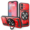 For iPhone 17 Armor Rotating Holder MagSafe Phone Case