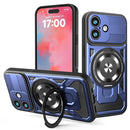 For iPhone 17 Armor Rotating Holder MagSafe Phone Case