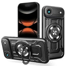 For iPhone 17 Armor Rotating Holder MagSafe Phone Case