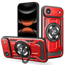 For iPhone 17 Armor Rotating Holder MagSafe Phone Case