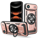 For iPhone 17 Armor Rotating Holder MagSafe Phone Case