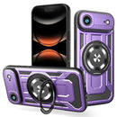 For iPhone 17 Armor Rotating Holder MagSafe Phone Case