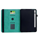 Rotatable Rhombus Embossed Smart Leather Tablet Case, For Samsung Galaxy Tab S9 FE+ / S9+