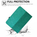 Rotatable Rhombus Embossed Smart Leather Tablet Case, For Samsung Galaxy Tab S9 FE+ / S9+