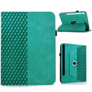 Rotatable Rhombus Embossed Smart Leather Tablet Case, For Samsung Galaxy Tab S9 FE+ / S9+