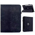 Rotatable Rhombus Embossed Smart Leather Tablet Case, For Samsung Galaxy Tab S9 FE+ / S9+