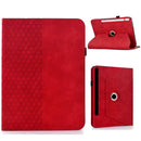 Rotatable Rhombus Embossed Smart Leather Tablet Case, For Samsung Galaxy Tab S9 FE+ / S9+