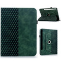 Rotatable Rhombus Embossed Smart Leather Tablet Case, For Samsung Galaxy Tab S9 FE+ / S9+
