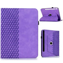 Rotatable Rhombus Embossed Smart Leather Tablet Case, For Samsung Galaxy Tab S9 FE+ / S9+