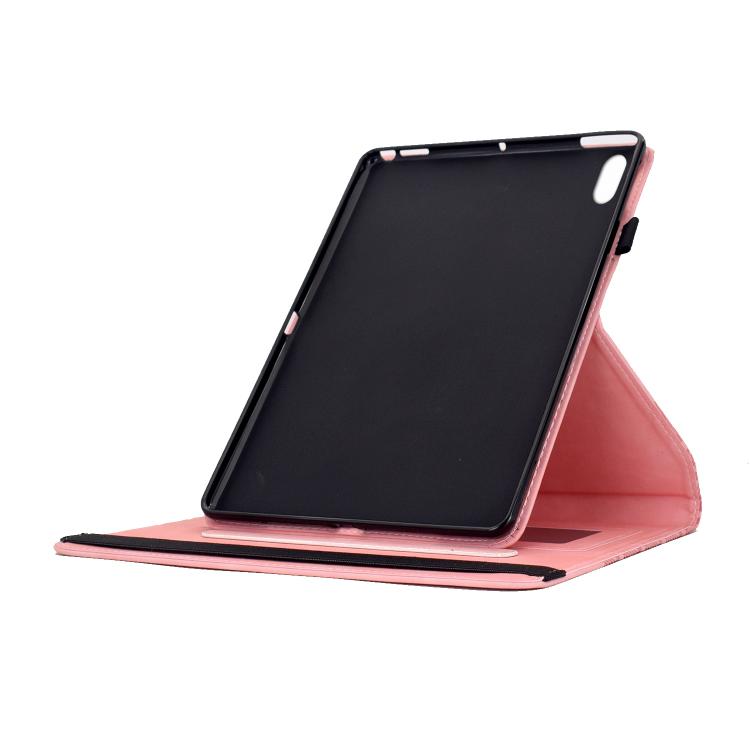 Rotatable Building Blocks Embossed Smart Leather Tablet Case, For iPad 11th Gen 2025 A16