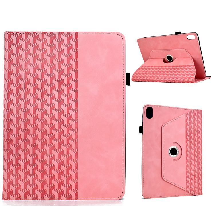 Rotatable Building Blocks Embossed Smart Leather Tablet Case, For iPad 11th Gen 2025 A16