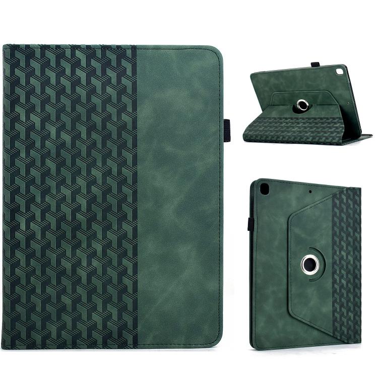 Rotatable Building Blocks Embossed Smart Leather Tablet Case, For iPad 11th Gen 2025 A16