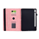 Rotatable Embossed Smart Leather Tablet Case For Samsung Galaxy Tab S9 FE+