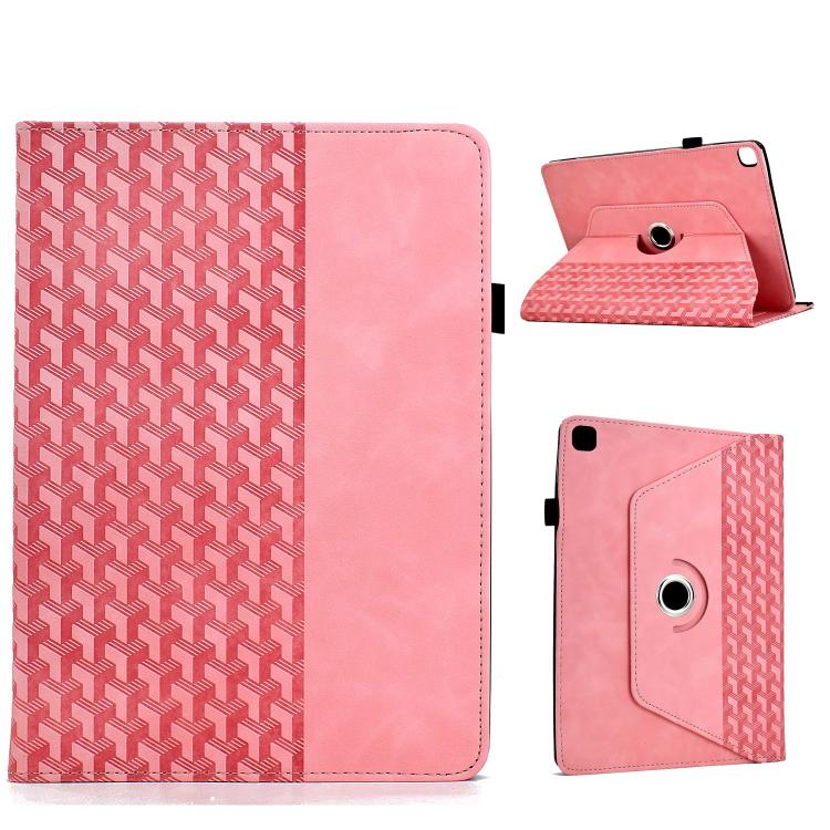 Rotatable Embossed Smart Leather Tablet Case For Samsung Galaxy Tab S9 FE+