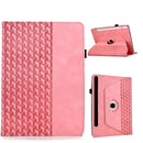 Rotatable Embossed Smart Leather Tablet Case For Samsung Galaxy Tab S9 FE+