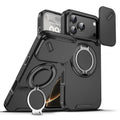 Sliding Camera shield Ring Holder Phone Case For iPhone 18 Pro Max