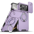 Sliding Camera shield Ring Holder Phone Case For iPhone 18 Pro Max