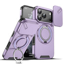 Sliding Camera shield Ring Holder Phone Case For iPhone 18 Pro