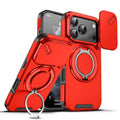 Sliding Camera shield Ring Holder Phone Case For iPhone 18 Pro