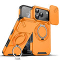 Sliding Camera shield Ring Holder Phone Case For iPhone 18 Pro