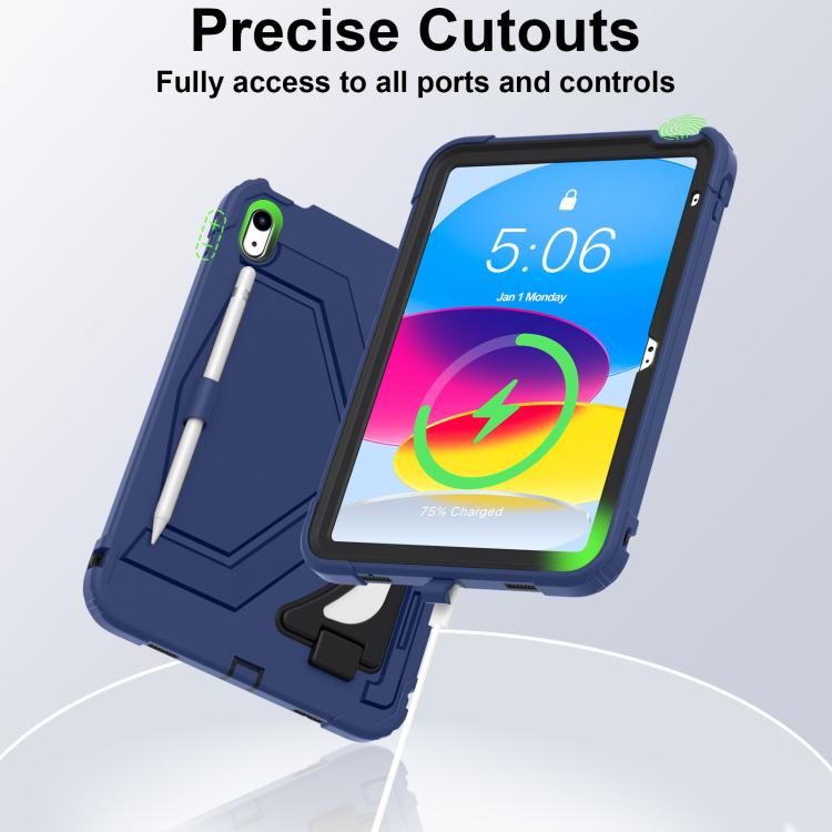 Silicone PC Tablet stand Case with Shoulder Strap, For iPad 11th Gen 2025 A16