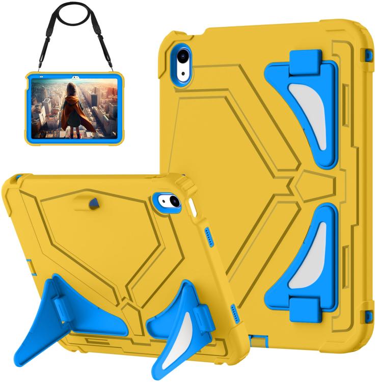 Silicone PC Tablet stand Case with Shoulder Strap, For iPad 11th Gen 2025 A16