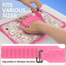 Pattern Rotation Grip Holder Clear PC TPU Tablet Case with Shoulder Strap, For iPad 11th gen 2025 A16