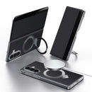 SULADA Smart View Window MagSafe Magnetic Holder Leather Phone Case, For Galaxy Z Fold8 5G, For Galaxy Z Fold8 Ultra 5G, For Galaxy Z Fold7 5G, For Galaxy Z Fold6