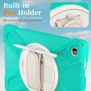 Rotatable Holder Silicone Hybrid PC Tablet Case with Shoulder Strap, For Samsung Galaxy Tab A11+