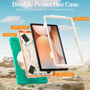 Rotatable Holder Silicone Hybrid PC Tablet Case with Shoulder Strap, For Samsung Galaxy Tab A11+