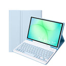 Bluetooth Keyboard Leather Tablet Case with Pen Holder, For Samsung Galaxy Tab A11+