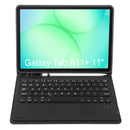 For Samsung Galaxy Tab A11+ Touch Bluetooth Keyboard Leather Tablet Case with Pen Holder