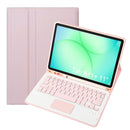 For Samsung Galaxy Tab A11+ Touch Bluetooth Keyboard Leather Tablet Case with Pen Holder