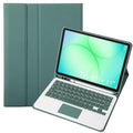 For Samsung Galaxy Tab A11+ Touch Bluetooth Keyboard Leather Tablet Case with Pen Holder