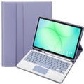For Samsung Galaxy Tab A11+ Touch Bluetooth Keyboard Leather Tablet Case with Pen Holder