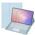 For Samsung Galaxy Tab S11 Ultra TPU Touch Bluetooth Keyboard Leather Tablet Case with Pen Holder