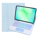 Backlight Bluetooth Keyboard Leather Tablet Case with Pen Holder, For Samsung Galaxy Tab A11+