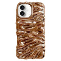 Cream Texture Electroplating TPU Full Coverage Phone Case, For iPhone 17, For iPhone 16 Pro Max