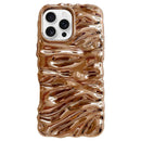 Cream Texture Electroplating TPU Full Coverage Phone Case, For iPhone 17, For iPhone 16 Pro Max