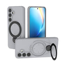 Ring Shield MagSafe TPU Phone Case with 360 Degree Rotating Holder, For Samsung Galaxy S25 Ultra 5G, For Samsung Galaxy S24 Ultra 5G, For Samsung Galaxy S24 5G, For Samsung Galaxy S23 Ultra 5G