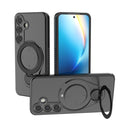 Ring Shield MagSafe TPU Phone Case with 360 Degree Rotating Holder, For Samsung Galaxy S25 Ultra 5G, For Samsung Galaxy S24 Ultra 5G, For Samsung Galaxy S24 5G, For Samsung Galaxy S23 Ultra 5G