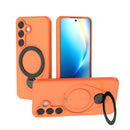 Ring Shield MagSafe TPU Phone Case with 360 Degree Rotating Holder, For Samsung Galaxy S26+ 5G, For Samsung Galaxy S26 Ultra 5G, For Samsung Galaxy S26 5G, For Samsung Galaxy S25 5G