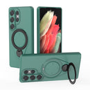 Ring Shield MagSafe TPU Phone Case with 360 Degree Rotating Holder, For Samsung Galaxy S25 Ultra 5G, For Samsung Galaxy S24 Ultra 5G, For Samsung Galaxy S24 5G, For Samsung Galaxy S23 Ultra 5G